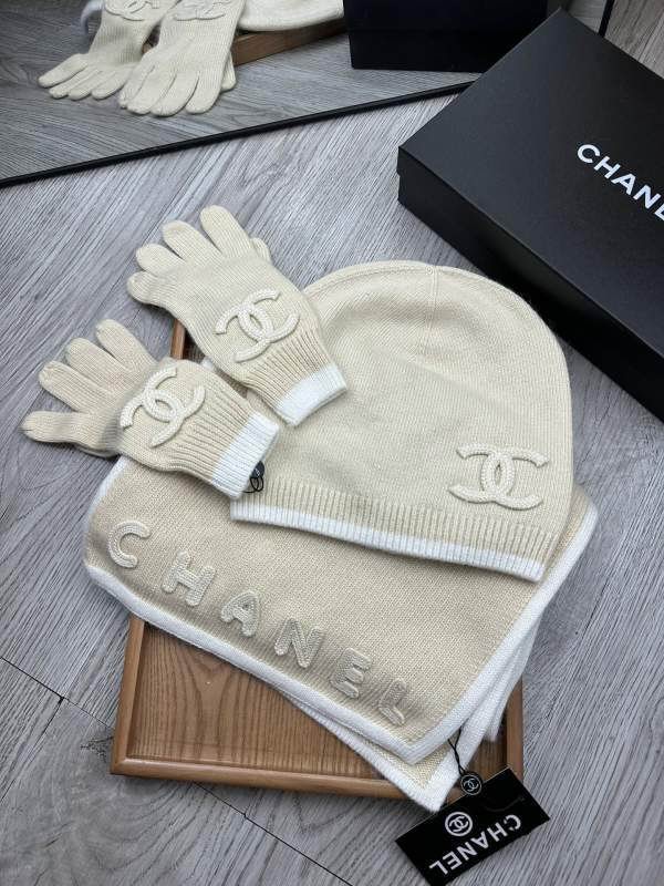 Chanel Scarf Hat Gloves hm (39)