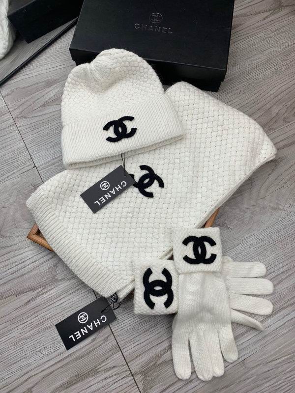 Chanel Scarf Hat Gloves hm (48)