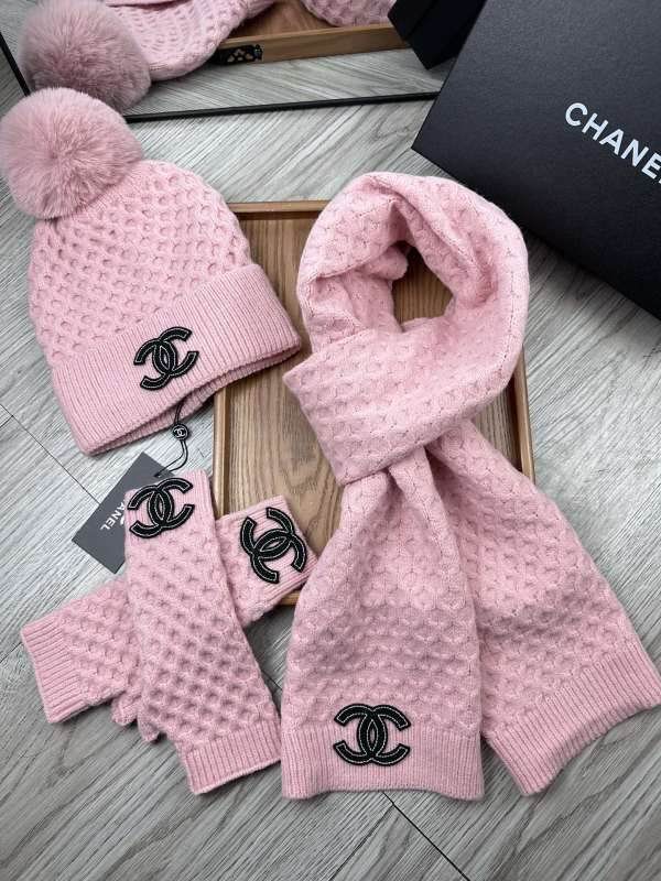 Chanel Scarf Hat Gloves hm (5)