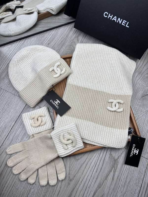 Chanel Scarf Hat Gloves hm (51)