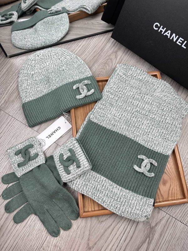 Chanel Scarf Hat Gloves hm (53)
