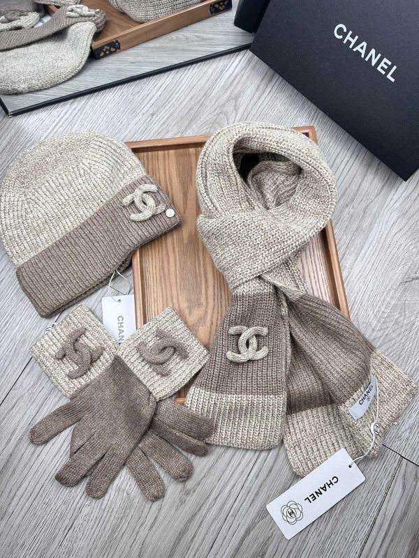 Chanel Scarf Hat Gloves hm (54)
