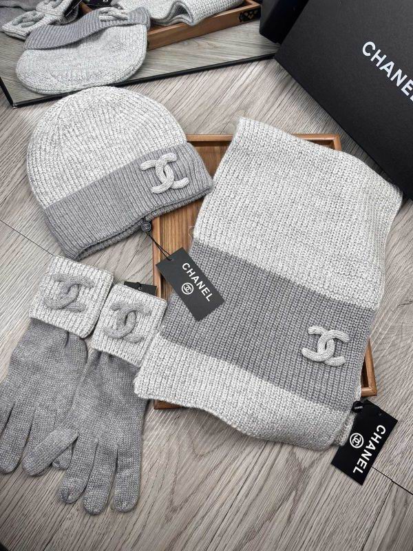 Chanel Scarf Hat Gloves hm (59)