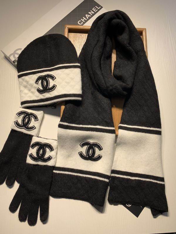 Chanel Scarf Hat Gloves hm (6)