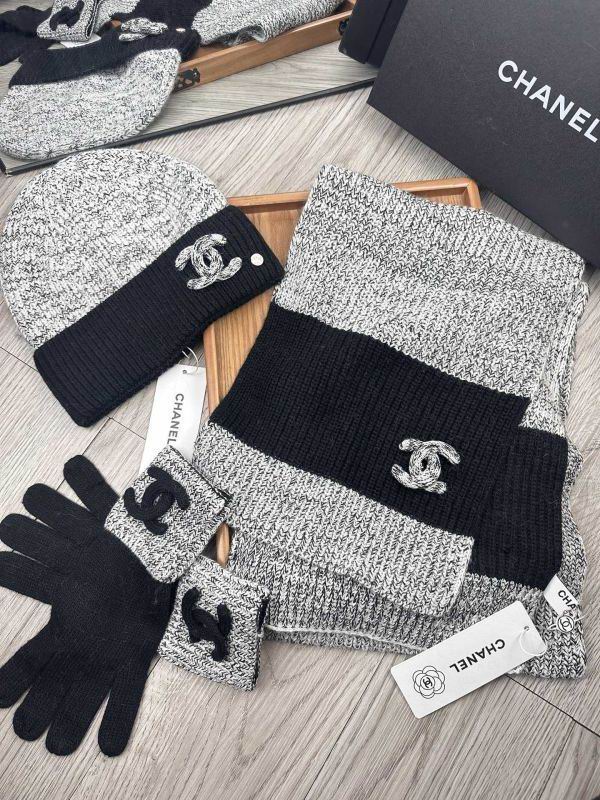 Chanel Scarf Hat Gloves hm (61)
