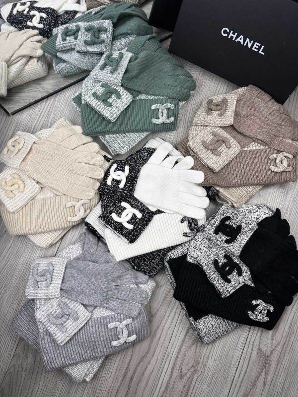 Chanel Scarf Hat Gloves hm (62)