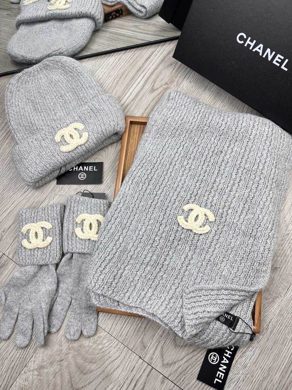 Chanel Scarf Hat Gloves hm (64)