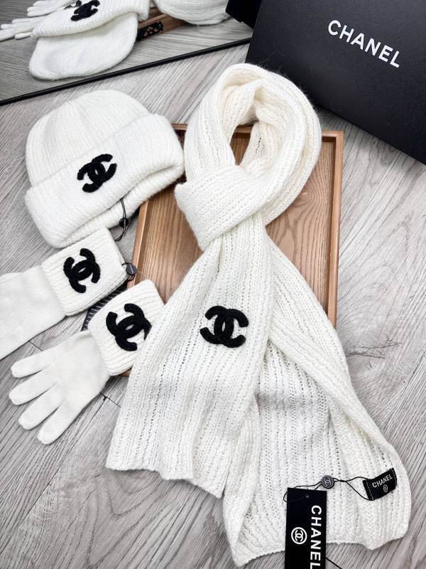 Chanel Scarf Hat Gloves hm (65)