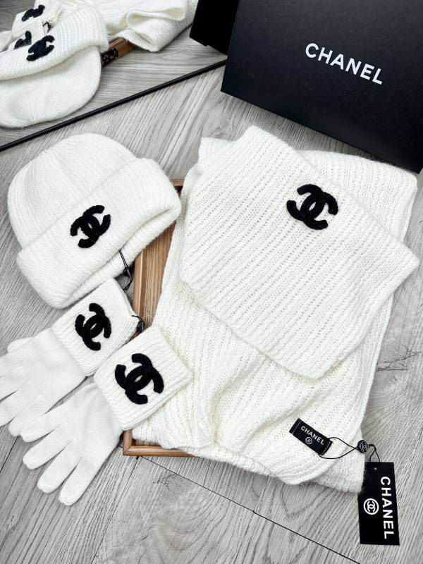 Chanel Scarf Hat Gloves hm (66)
