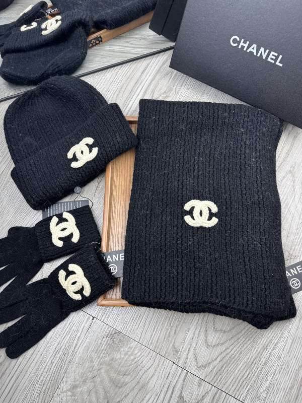 Chanel Scarf Hat Gloves hm (68)