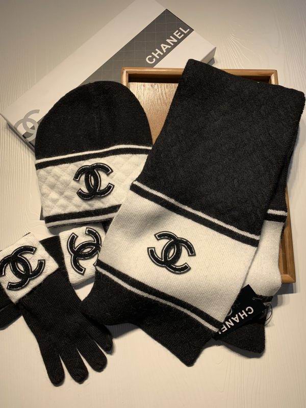 Chanel Scarf Hat Gloves hm (7)