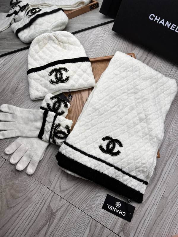 Chanel Scarf Hat Gloves hm (73)