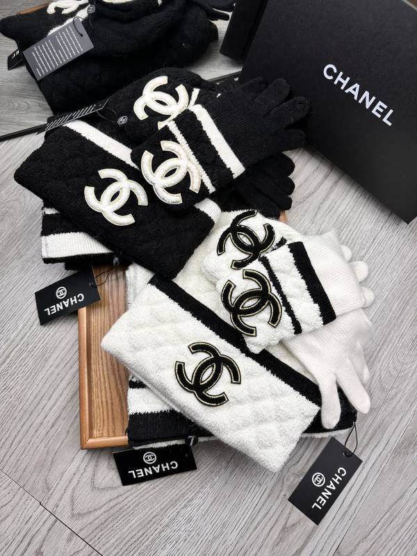 Chanel Scarf Hat Gloves hm (76)