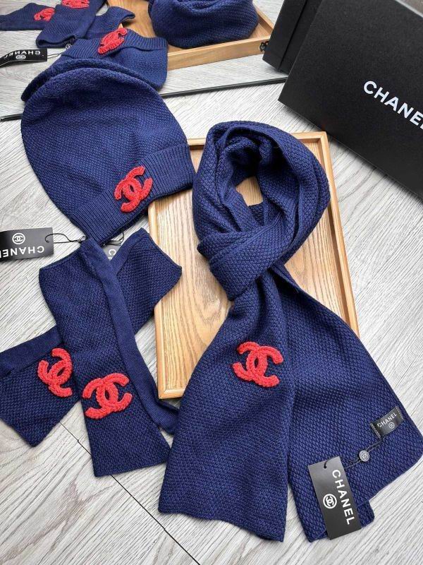 Chanel Scarf Hat Gloves hm (77)