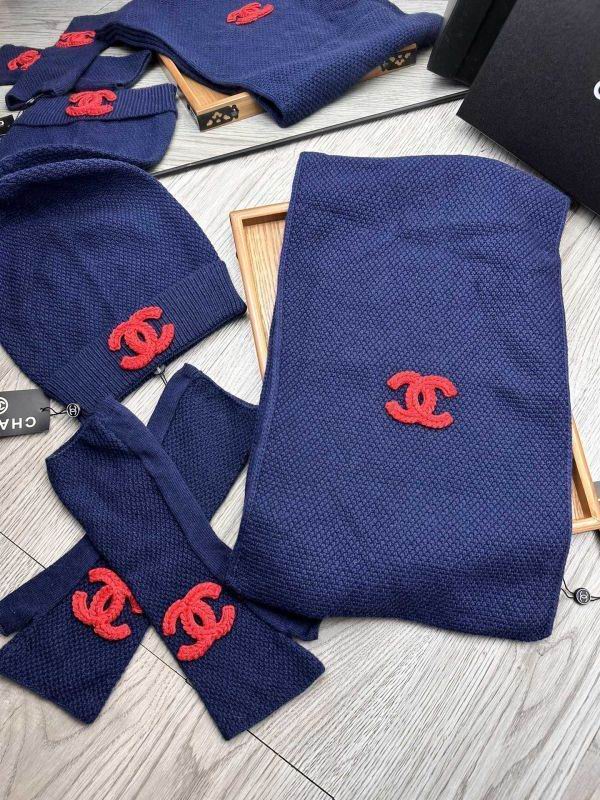 Chanel Scarf Hat Gloves hm (78)