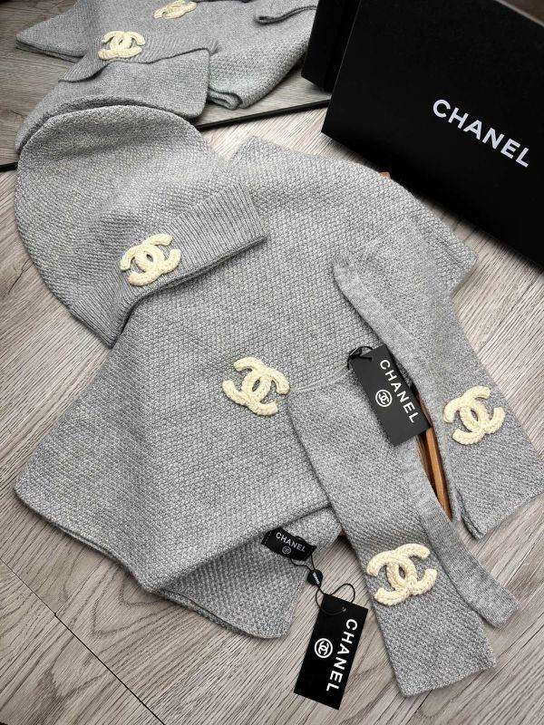 Chanel Scarf Hat Gloves hm (84)
