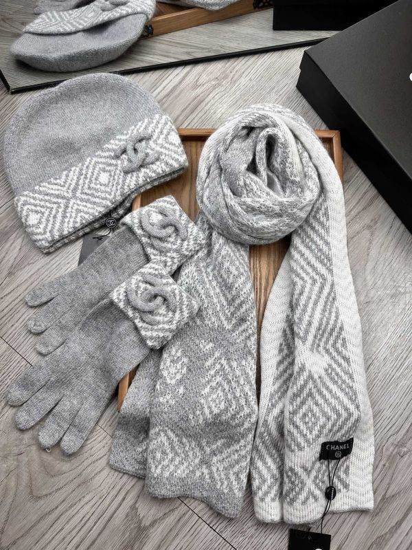 Chanel Scarf Hat Gloves hm (86)