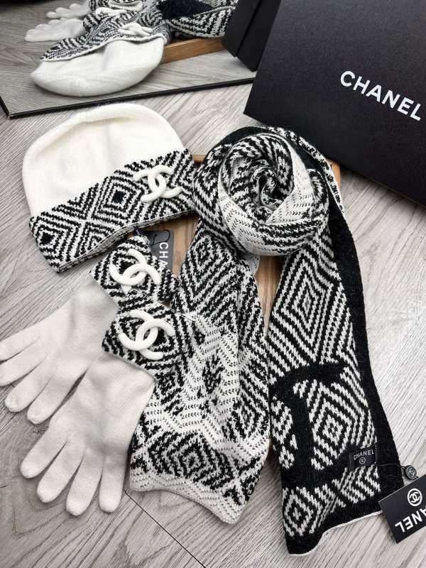 Chanel Scarf Hat Gloves hm (88)