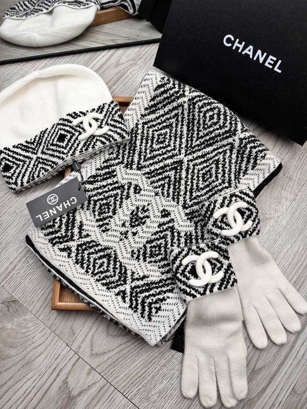 Chanel Scarf Hat Gloves hm (89)