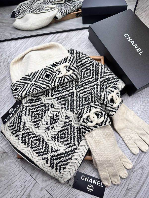 Chanel Scarf Hat Gloves hm (91)