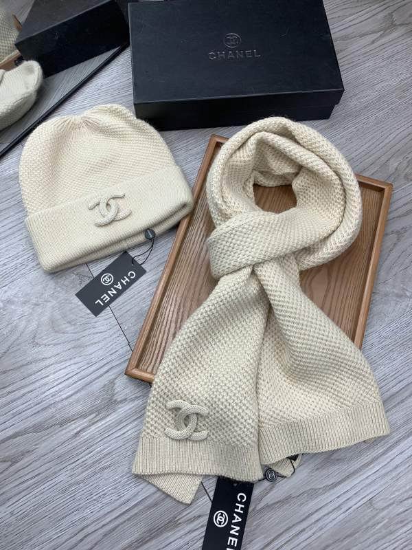 Chanel Scarf Hat hm (217)