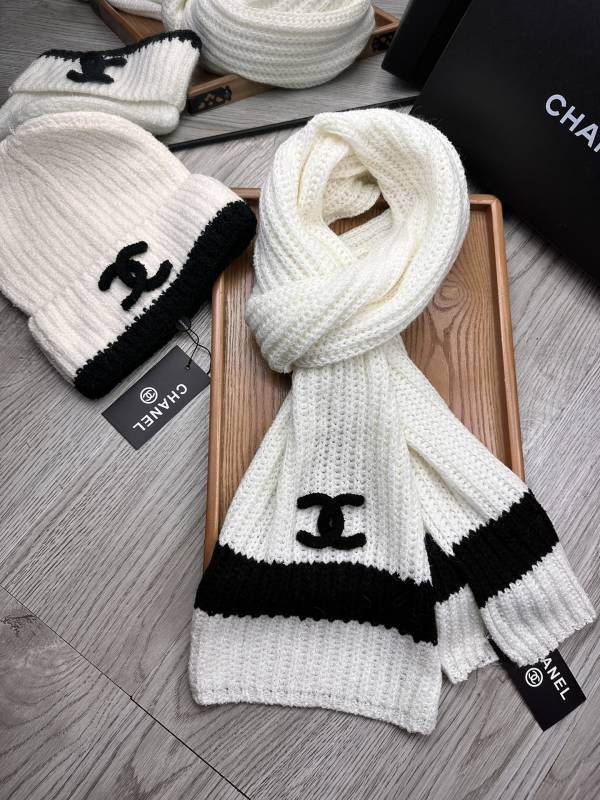Chanel Scarf Hat hm (268)