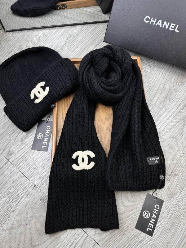 Chanel Scarf Hat hm (287)