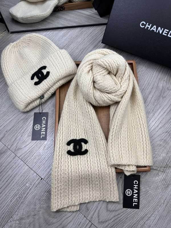 Chanel Scarf Hat hm (289)