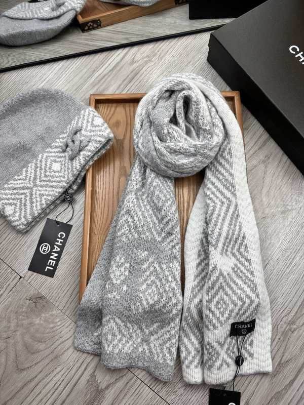 Chanel Scarf Hat hm (294)