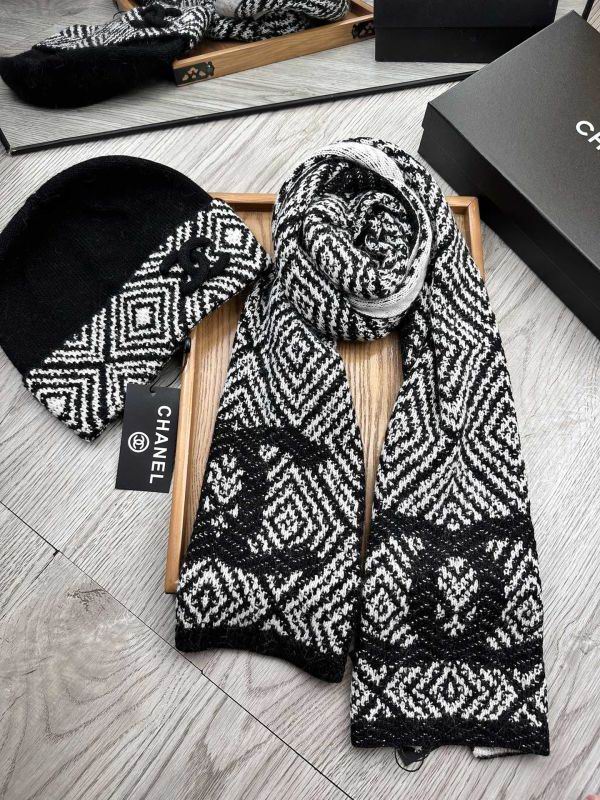 Chanel Scarf Hat hm (296)