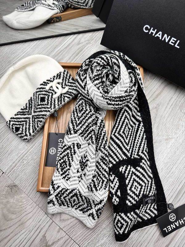 Chanel Scarf Hat hm (298)