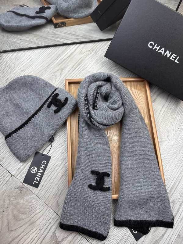 Chanel Scarf Hat hm (307)