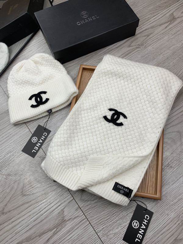 Chanel Scarf Hat hm (322)