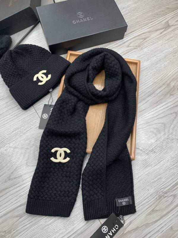 Chanel Scarf Hat hm (323)