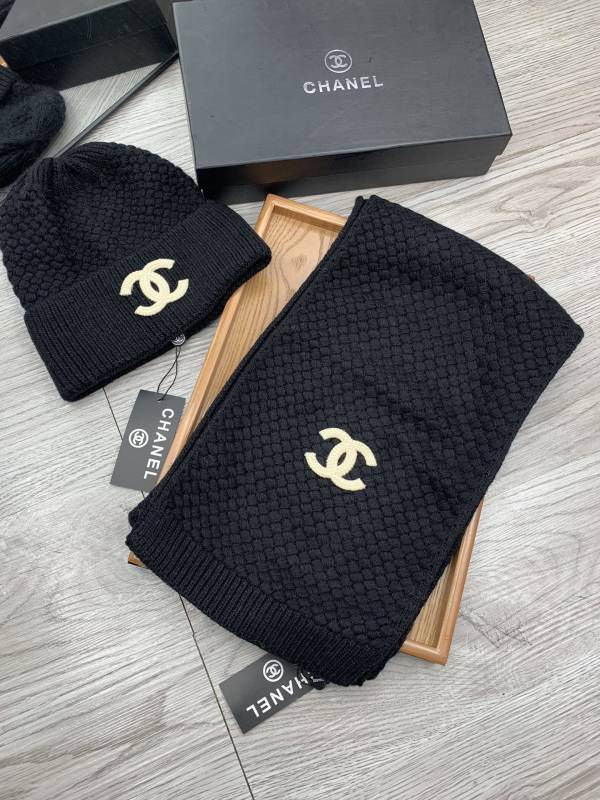 Chanel Scarf Hat hm (324)