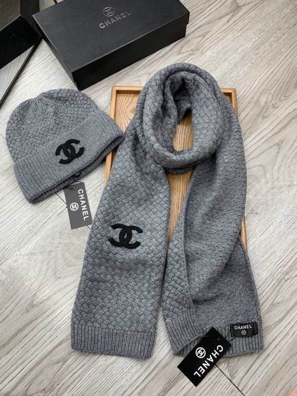 Chanel Scarf Hat hm (327)