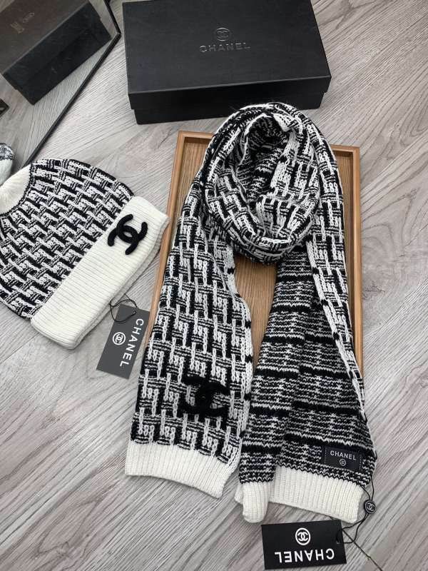 Chanel Scarf Hat hm (334)