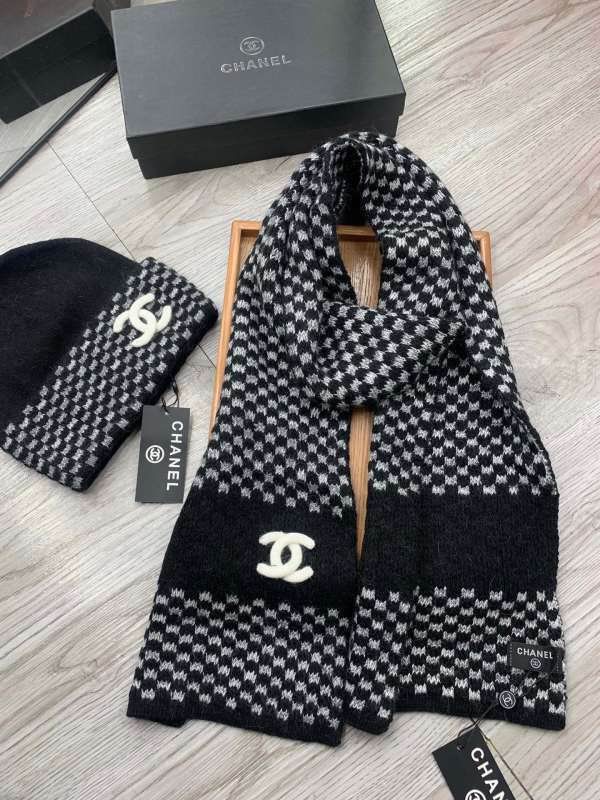 Chanel Scarf Hat hm (346)