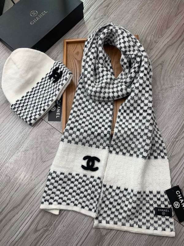 Chanel Scarf Hat hm (352)