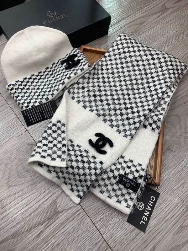 Chanel Scarf Hat hm (353)