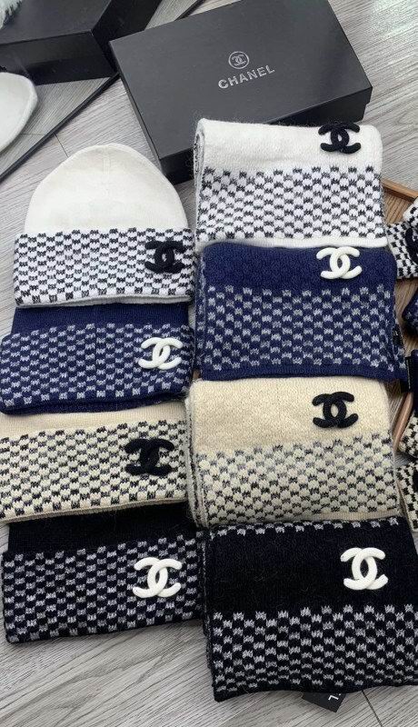 Chanel Scarf Hat hm (354)