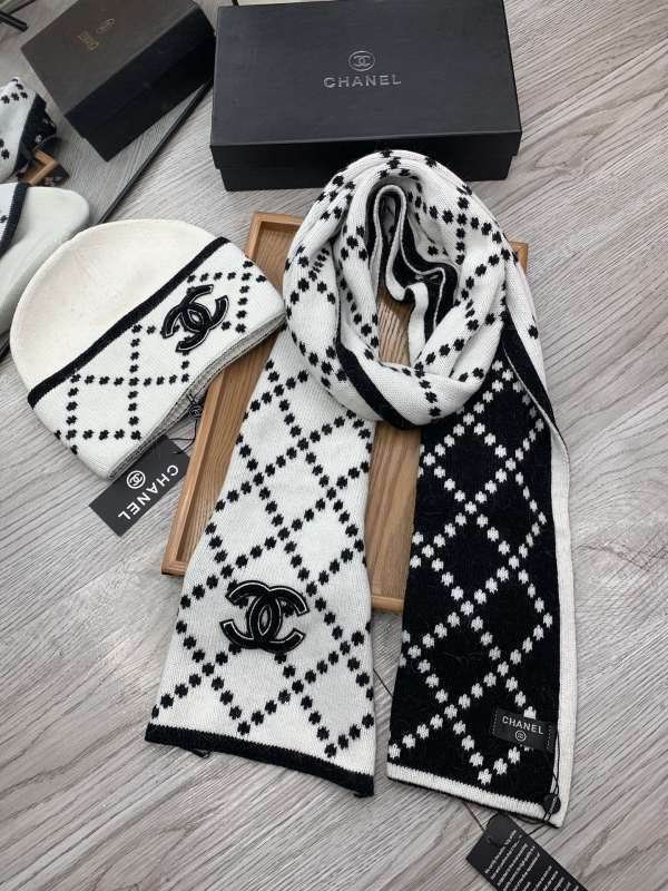 Chanel Scarf Hat hm (355)
