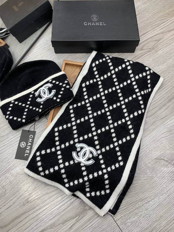 Chanel Scarf Hat hm (358)