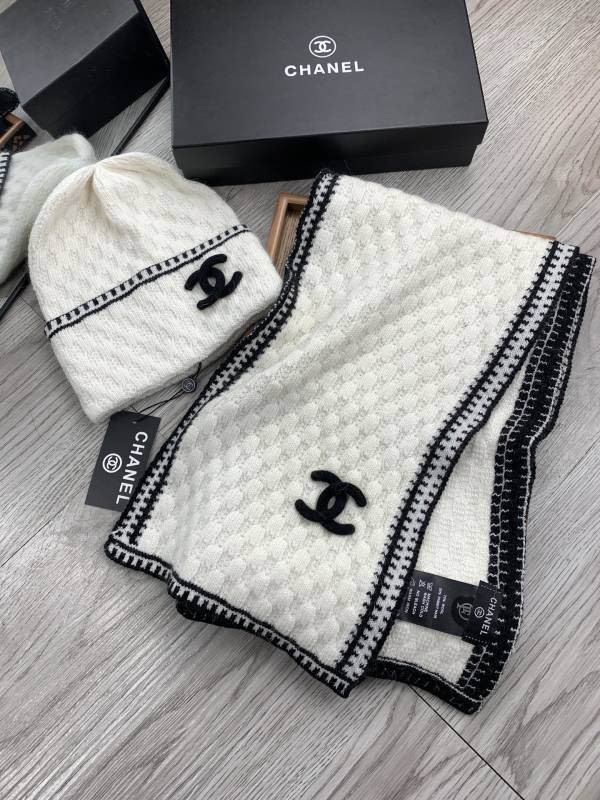 Chanel Scarf Hat hm (363)
