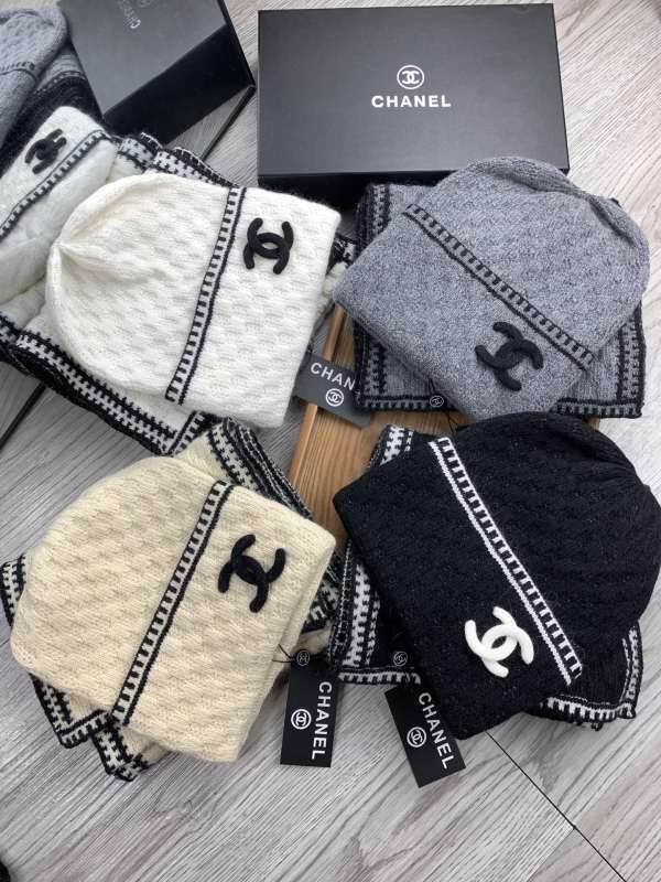 Chanel Scarf Hat hm (368)