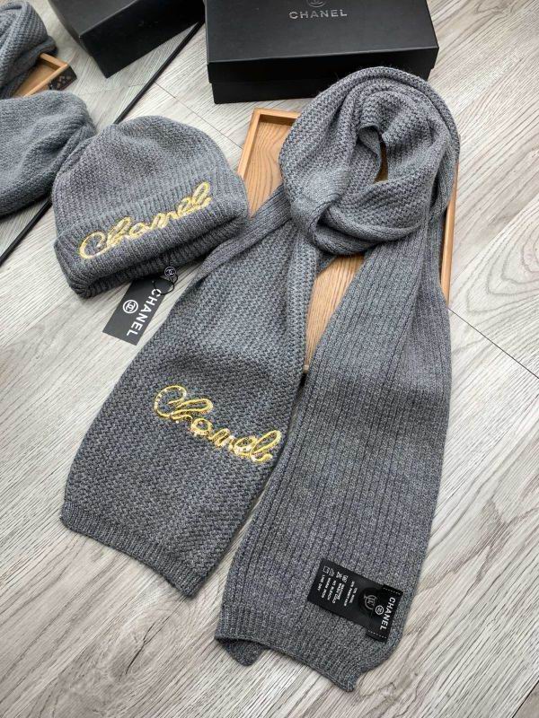 Chanel Scarf Hat hm (373)
