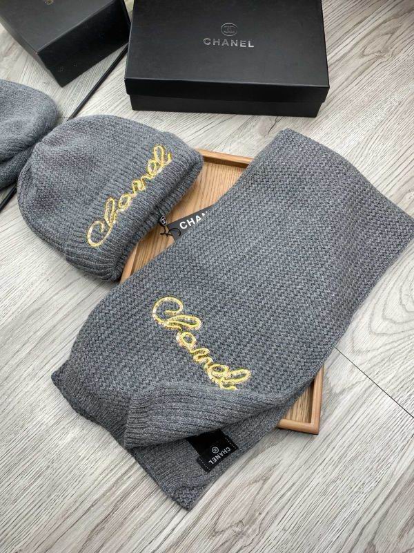Chanel Scarf Hat hm (374)