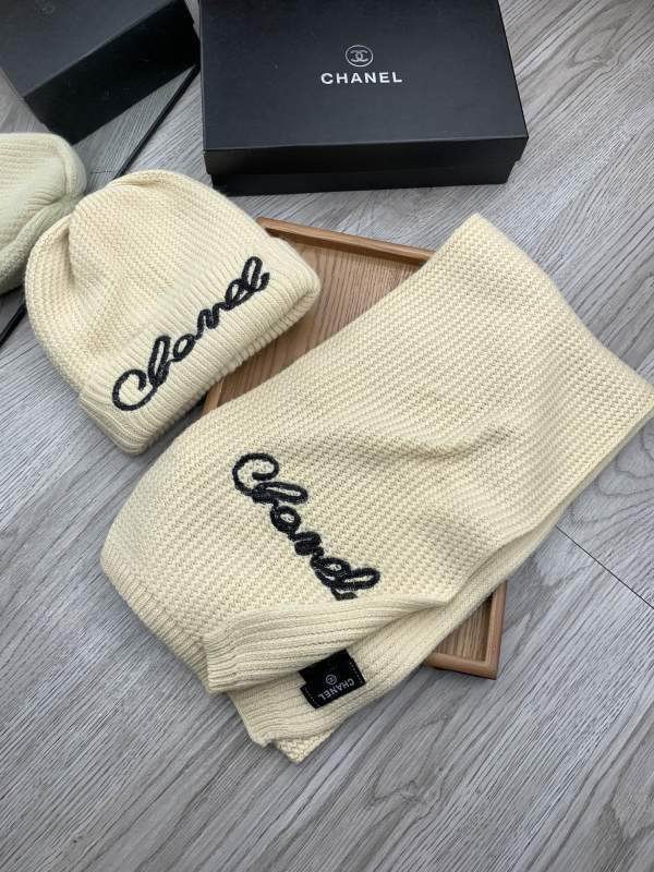Chanel Scarf Hat hm (376)