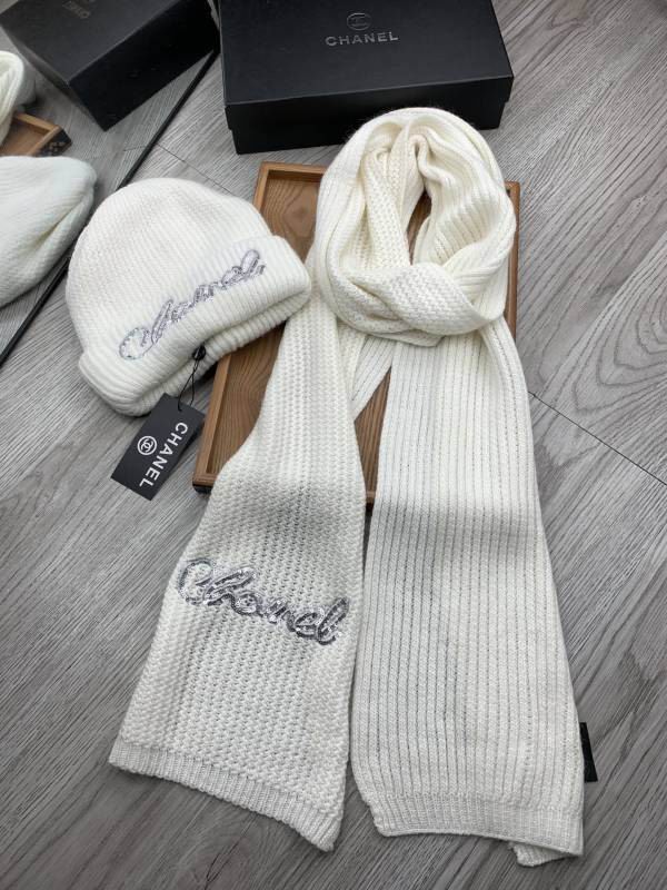 Chanel Scarf Hat hm (377)