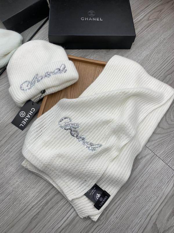 Chanel Scarf Hat hm (378)